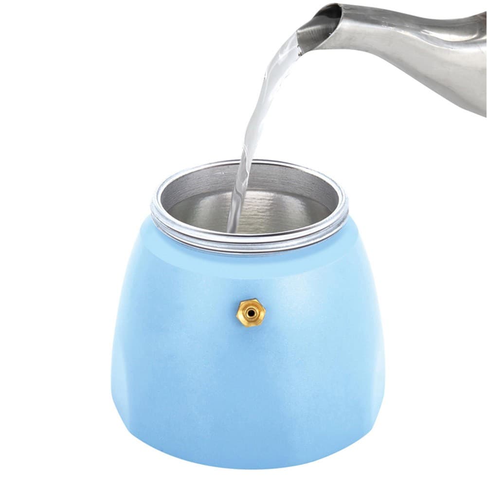 ALSANIDI, Espresso coffee maker, Portable espresso coffee maker, Sky Blue, capacity 67 ml