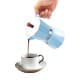 ALSANIDI, Espresso coffee maker, Portable espresso coffee maker, Sky Blue, capacity 157 ml