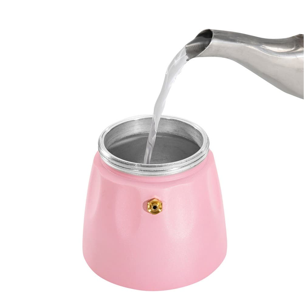 ALSANIDI, Espresso coffee maker, Portable espresso coffee maker, Pink, capacity 148 ml