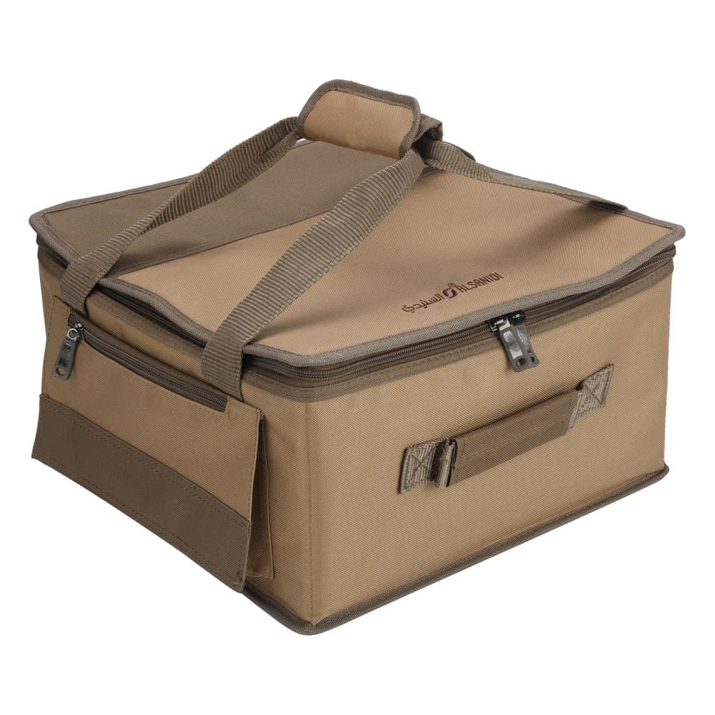 ALSANIDI, Al-Khair bag for trips, Camping bag, Kaki, Size 38*37*20Cm