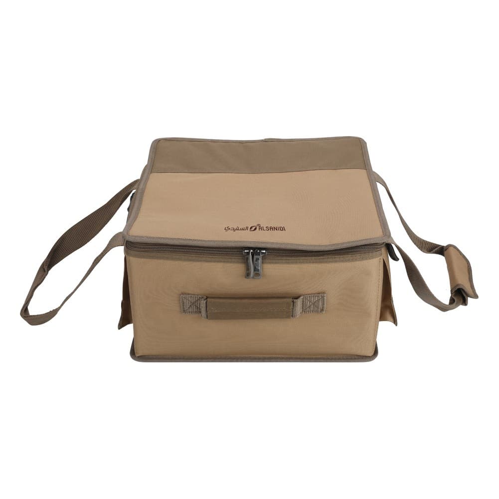 ALSANIDI, Al-Khair bag for trips, Camping bag, Kaki, Size 38*37*20Cm