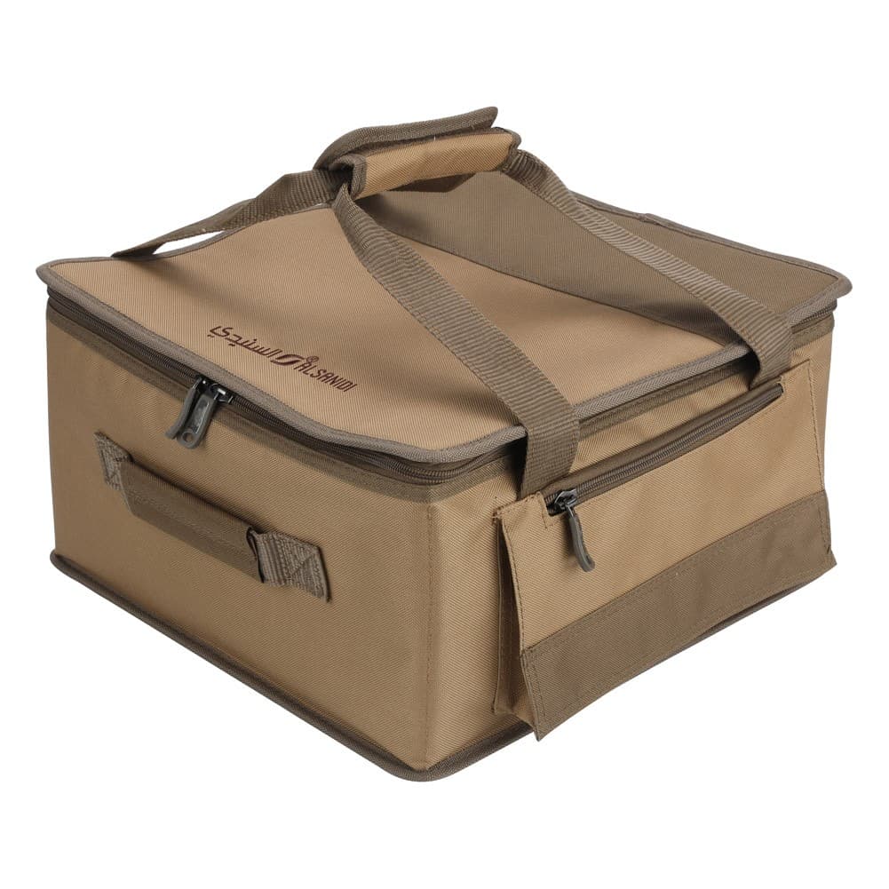 ALSANIDI, Al-Khair bag for trips, Camping bag, Kaki, Size 38*37*20Cm