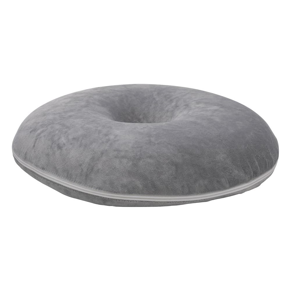DPT, Medical pillow with memory foam filling, Donut Shape Memory Foam Seat Cushion, Gray, Size 40 Cm