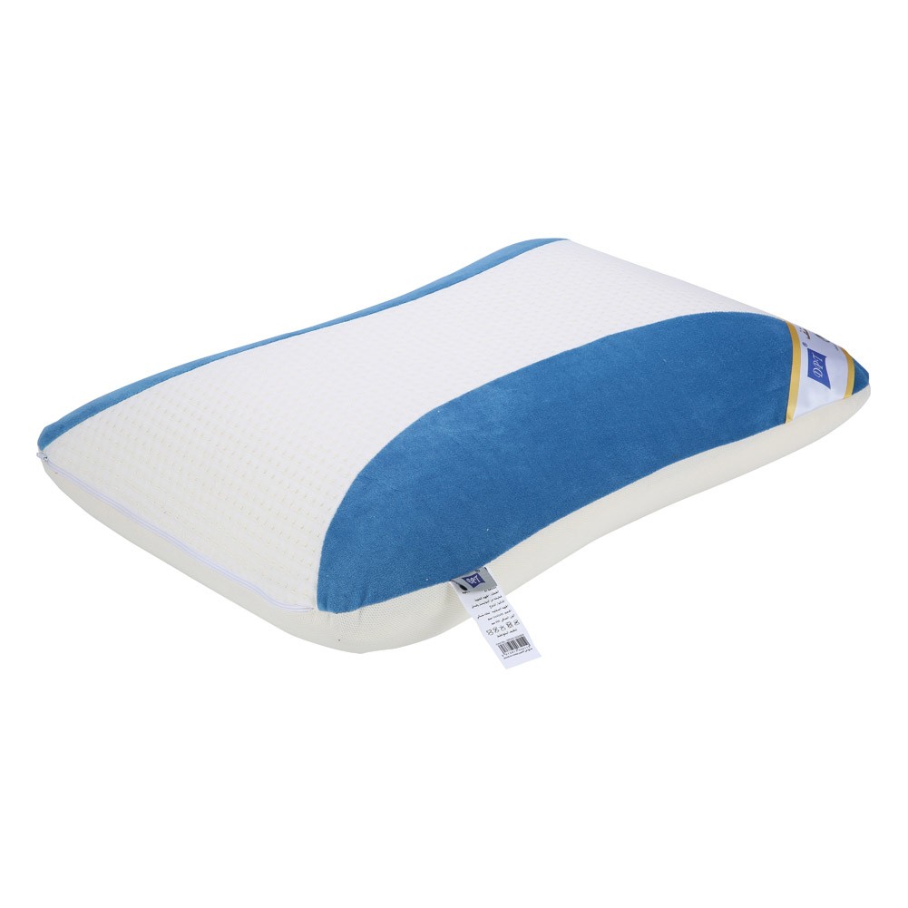 DPT, Medical pillow with memory foam filling, Anti-Bacterial Neck and Shoulder Support Pillow, Blue*White, Size 35*55 Cm