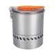 DPT, Aluminum cooking pot, Hiking pot, Gray, Size 14.3*15.5 Cm capacity 1.5 L