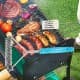 ALSANIDI, MetaL BBQ Cleaning Grill Brush, Pot Cleaning brush, Black, Size 17*30 Cm