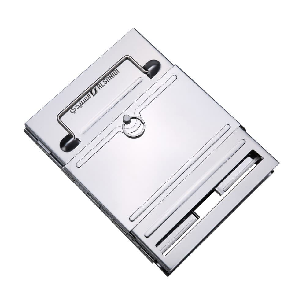 ALSANIDI, Charcoal and Firewood Torch, Chef cooking stove burners, Silver, Size 21*21*27 Cm