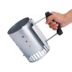 ALSANIDI, Charcoal and Firewood Torch, Chef cooking stove burners, Silver, Size 13.7*20 Cm