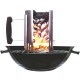 ALSANIDI, Charcoal and Firewood Torch, Chef cooking stove burners, Silver, Size 13.7*20 Cm