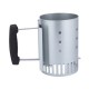 ALSANIDI, Charcoal and Firewood Torch, Chef cooking stove burners, Silver, Size 13.7*20 Cm