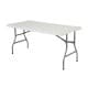 ALSANIDI, Foldable Fiberglass Camping Table, Foldable Table for Outdoor and Home Gardens, White, Size 77*152 Cm