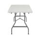 ALSANIDI, Foldable Fiberglass Camping Table, Foldable Table for Outdoor and Home Gardens, White, Size 77*152 Cm