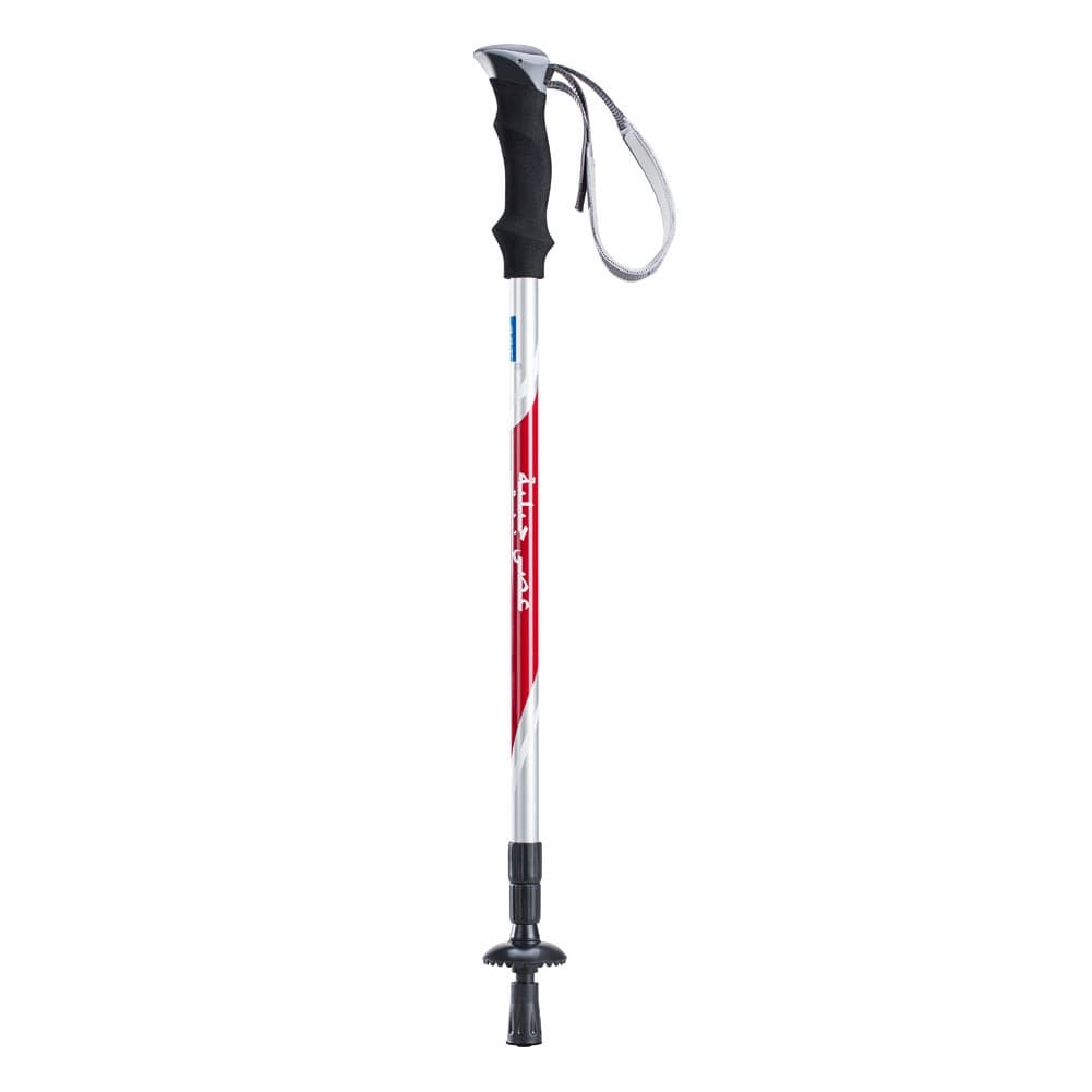 DPT, Foldable Hiking Pole, Hiking Stick, Silver, Size 135 Cm