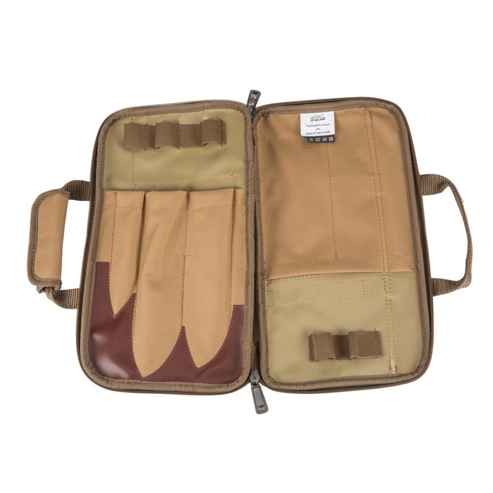 ALSANIDI, Canvas knife bag, Kaki, Size 37*20*2.5Cm