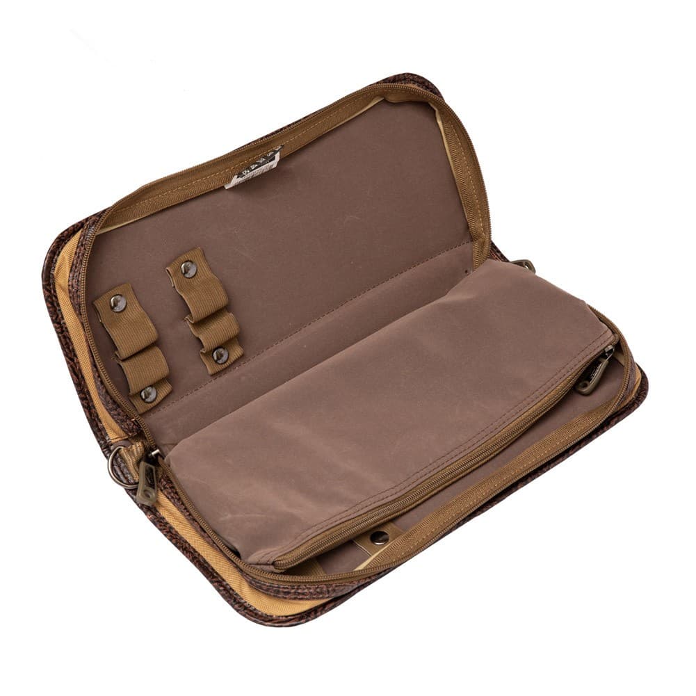 ALSANIDI, Canvas knife bag, Butcher bag, Kaki, Size 36*16*7Cm