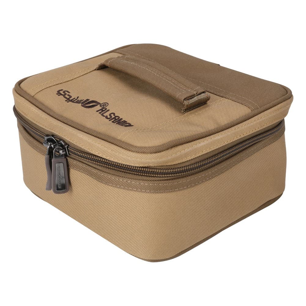 ALSANIDI, Cups and Mugs Bag for trips, Tea cups Bag, Kaki, Size 21*18*10Cm
