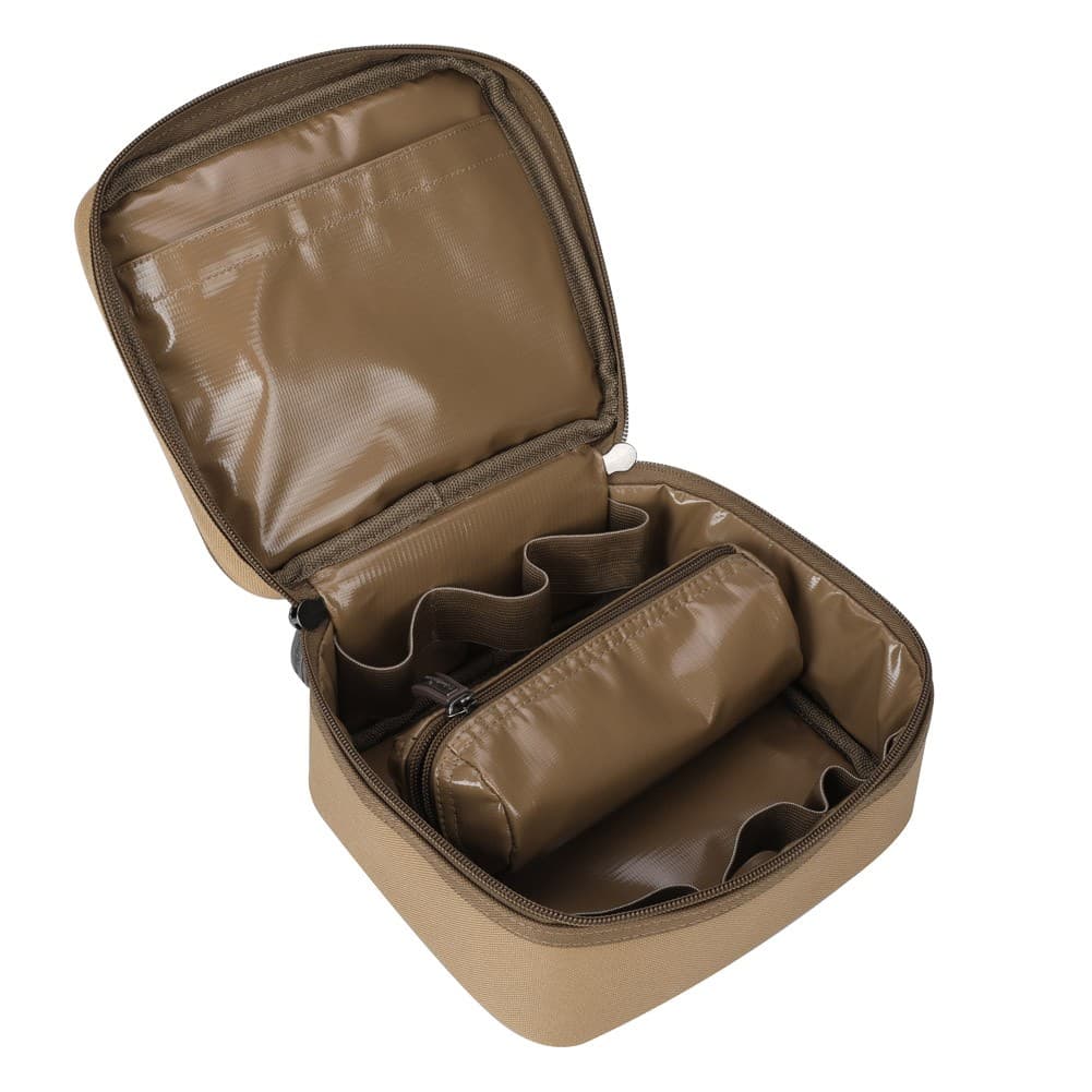 ALSANIDI, Cups and Mugs Bag for trips, Tea cups Bag, Kaki, Size 21*18*10Cm