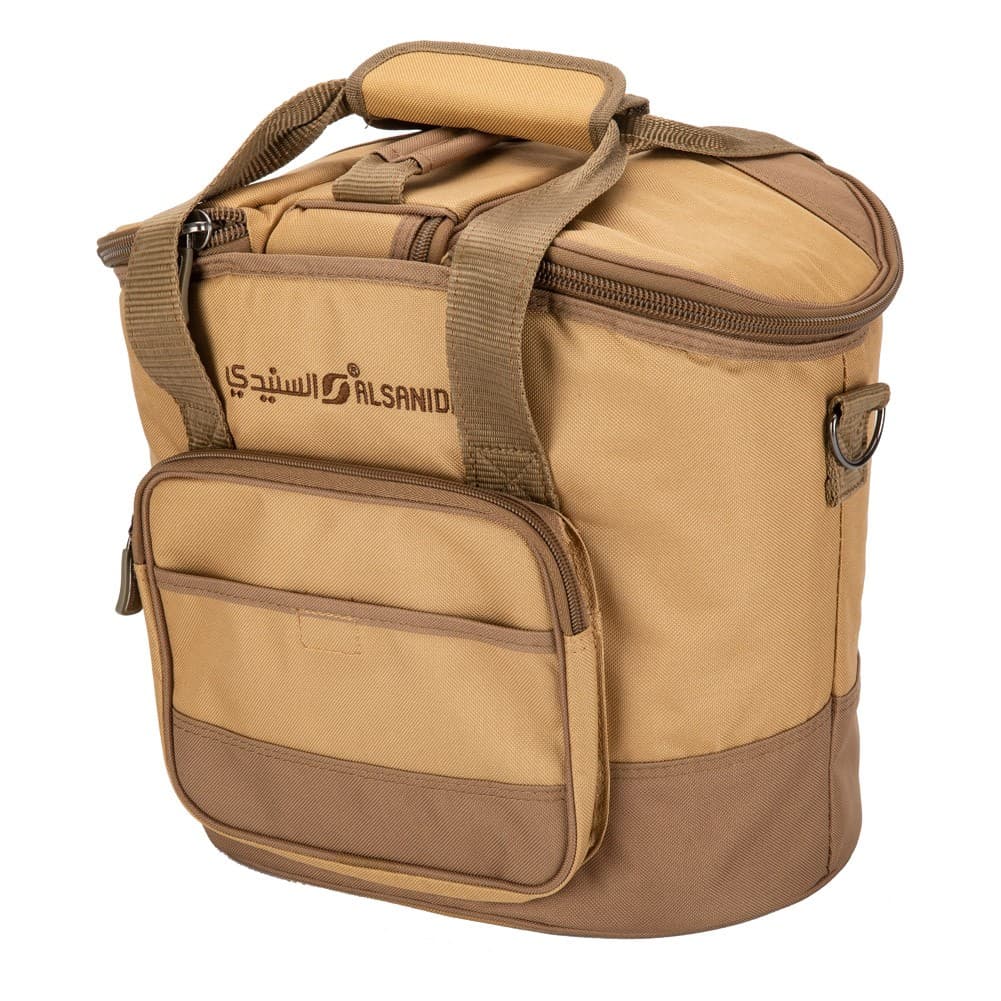 ALSANIDI, AL-Wanasah Thermos bag for Picnics and trips, Camping thermos bag, Kaki, Size 31.5*27*38Cm