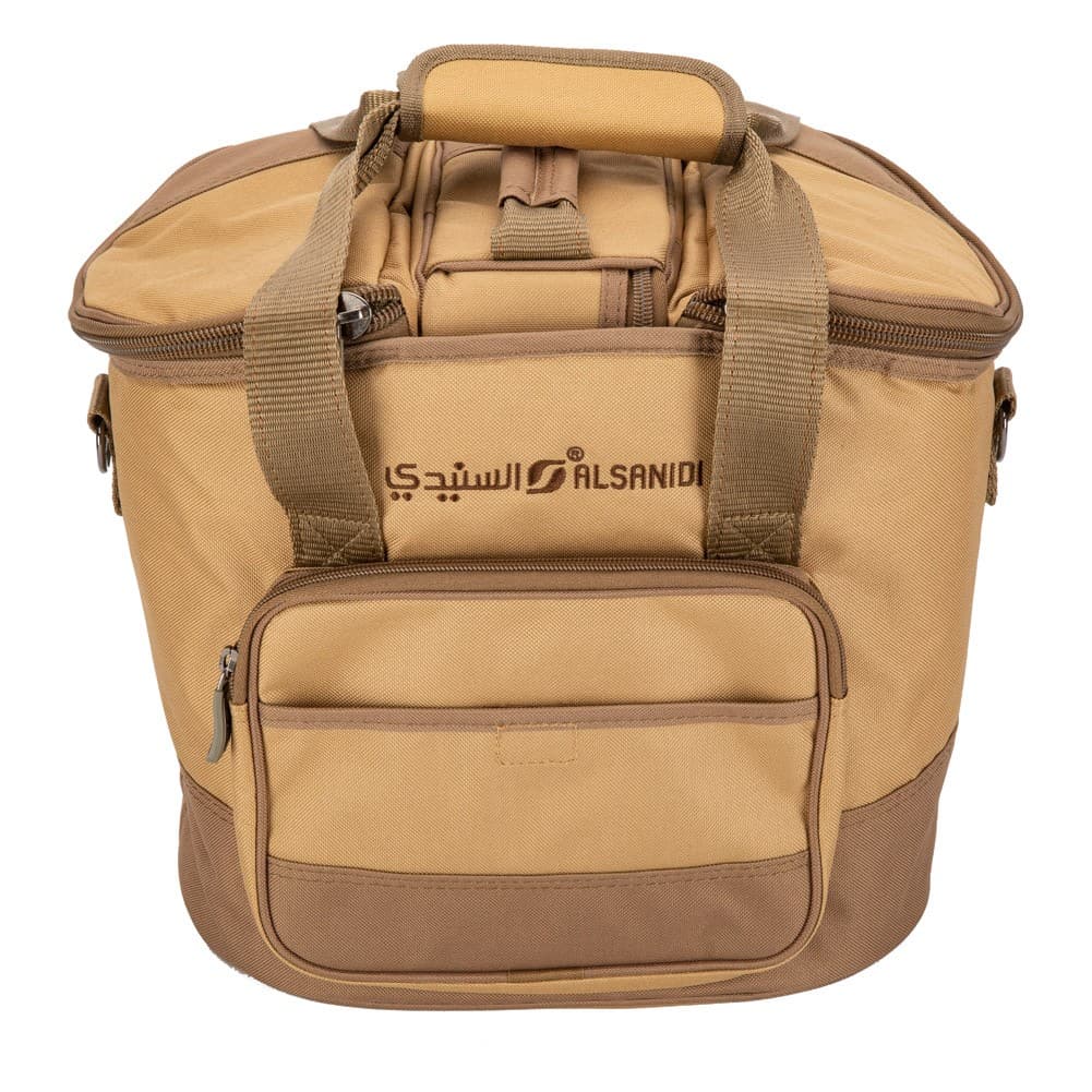 ALSANIDI, AL-Wanasah Thermos bag for Picnics and trips, Camping thermos bag, Kaki, Size 31.5*27*38Cm