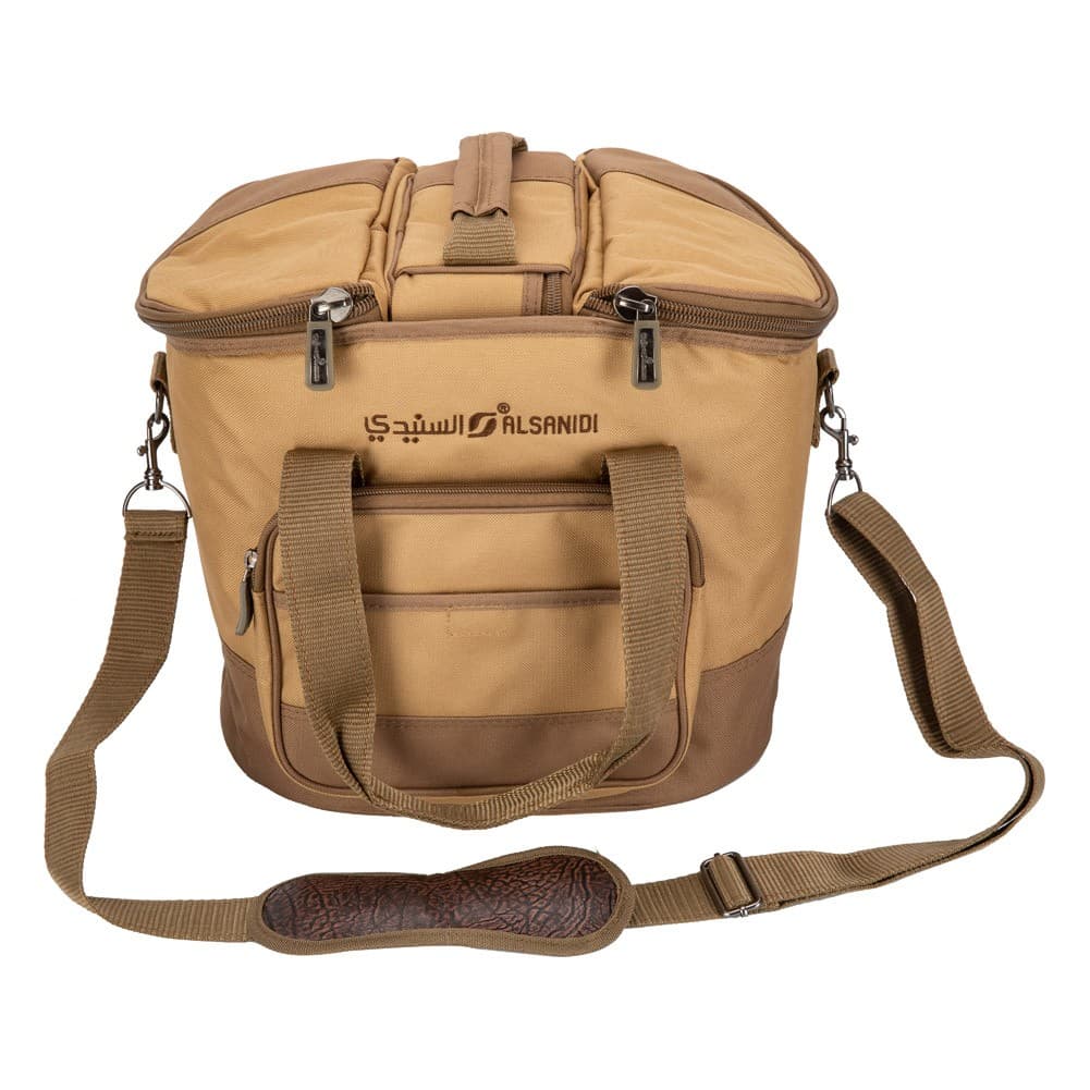 ALSANIDI, AL-Wanasah Thermos bag for Picnics and trips, Camping thermos bag, Kaki, Size 31.5*27*38Cm