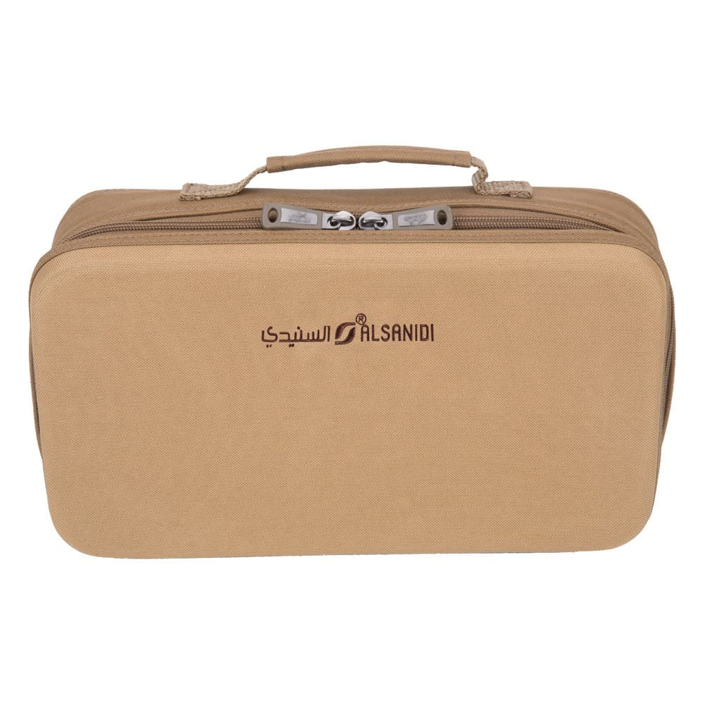 ALSANIDI, Advanced Cups and Mugs bag for trips, Cups Bag, Kaki, Size 33*37.5*9.5Cm