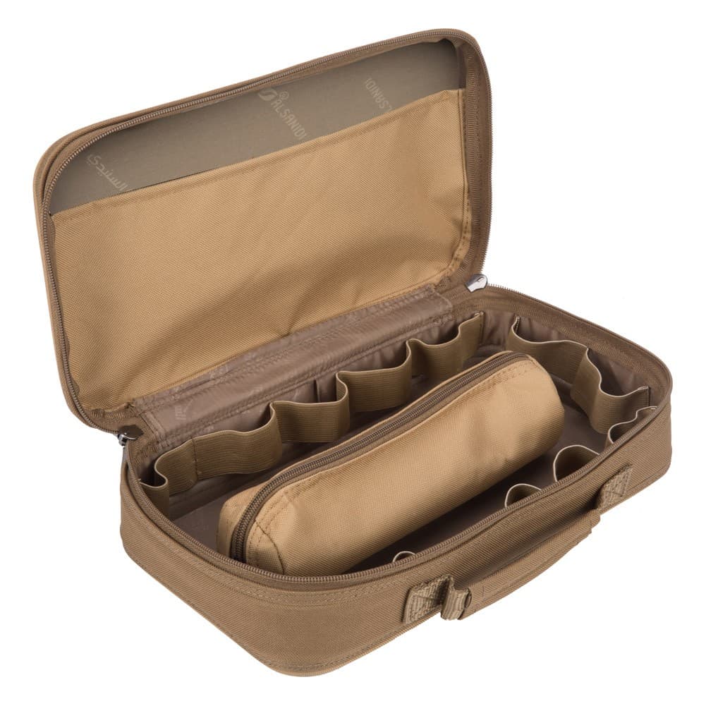 ALSANIDI, Advanced Cups and Mugs bag for trips, Cups Bag, Kaki, Size 33*37.5*9.5Cm