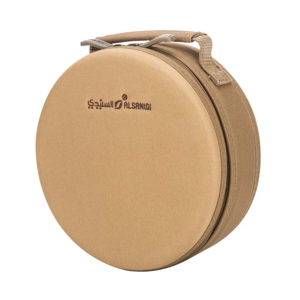 ALSANIDI, Advanced cups Bag for trips, Tea cups Bag, Kaki, Size 21*21*8Cm
