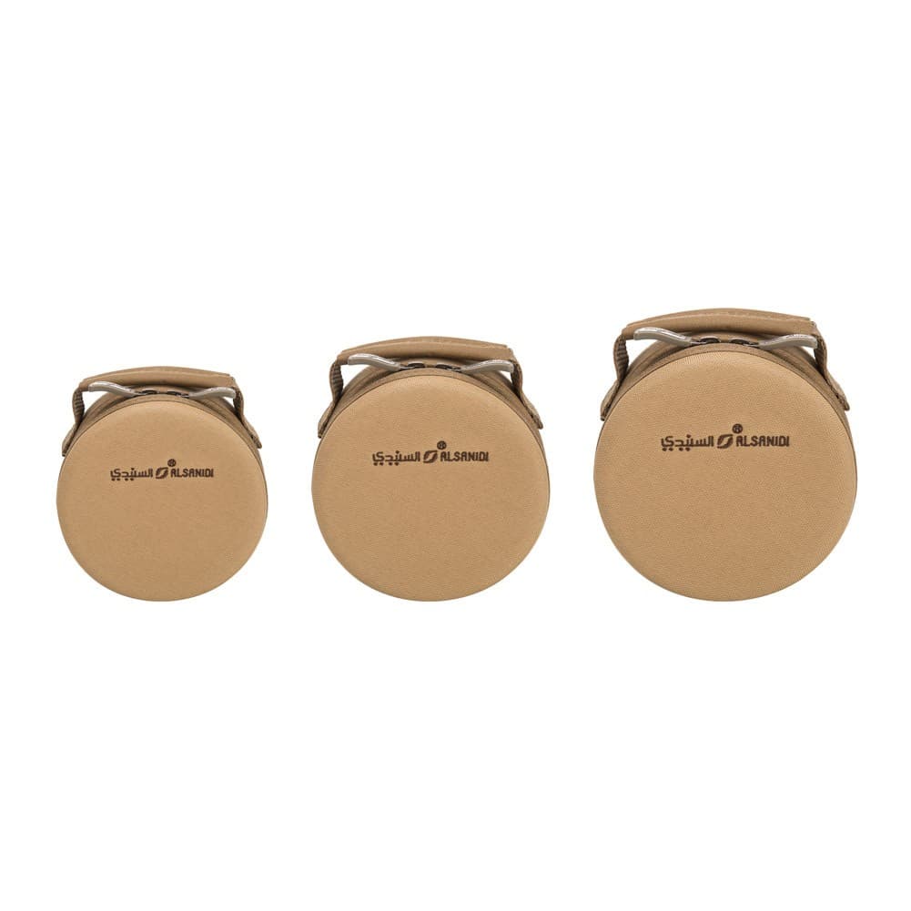 ALSANIDI, Advanced cups Bag for trips, Tea cups Bag, Kaki, Size 21*21*8Cm