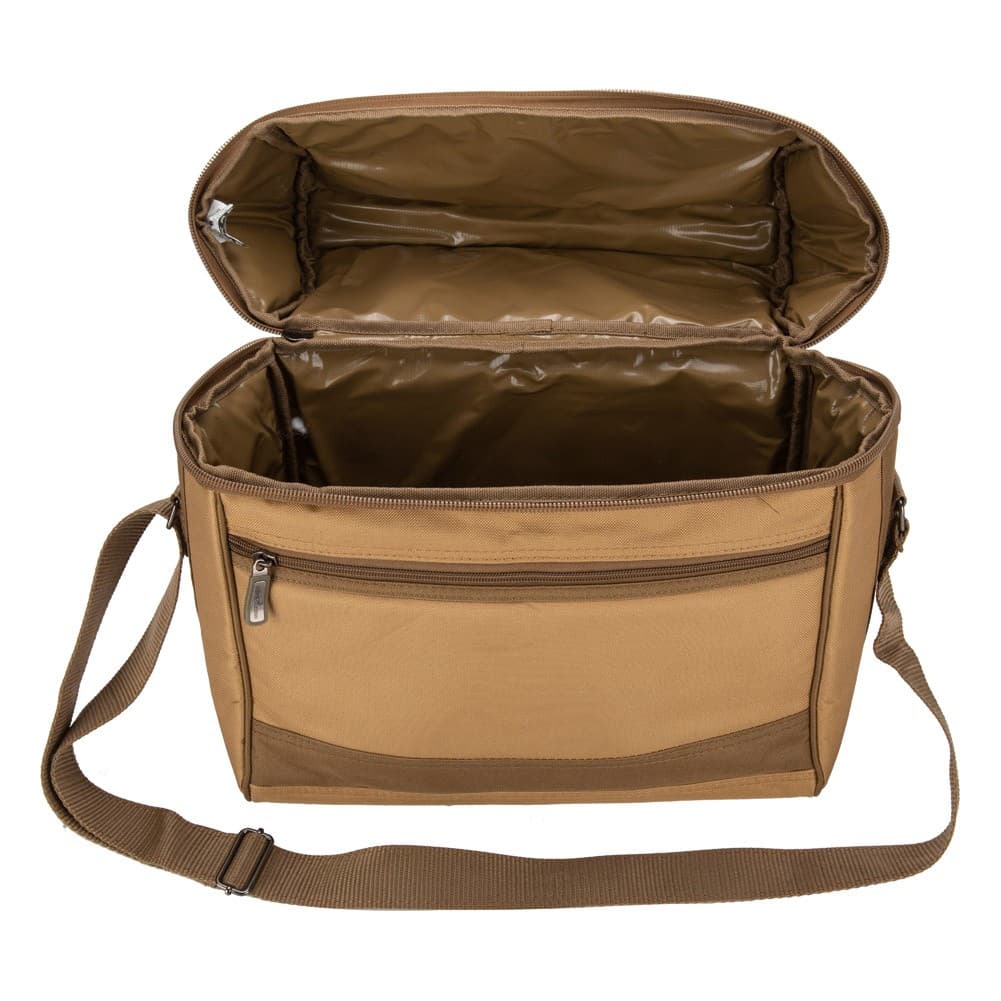 ALSANIDI, Qatar thermos bag for Picnic and trips, Camping thermos bag, Kaki, Size 38*20*39Cm