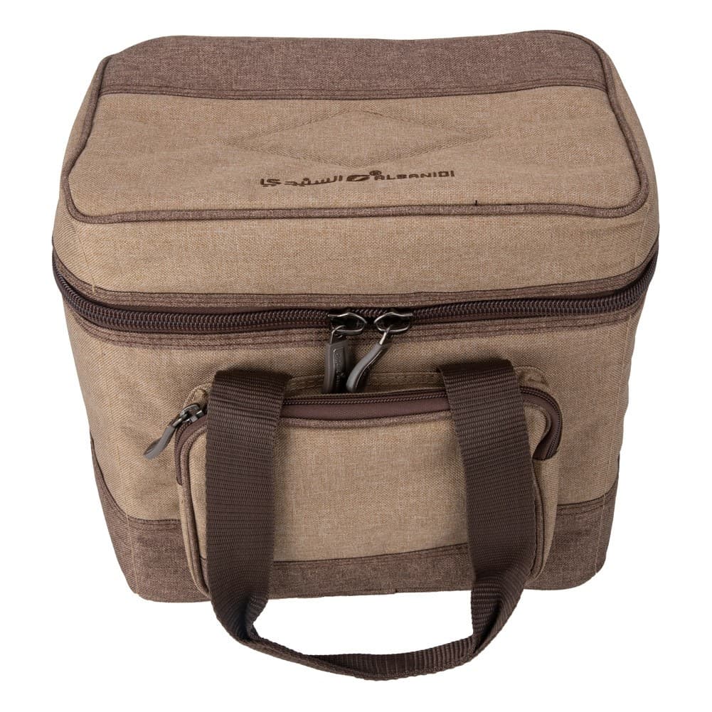 ALSANIDI, Al-Riyadh thermos Bag for Picnics and trips, Camping thermos bag, Woody, Size 30*20*28.5Cm