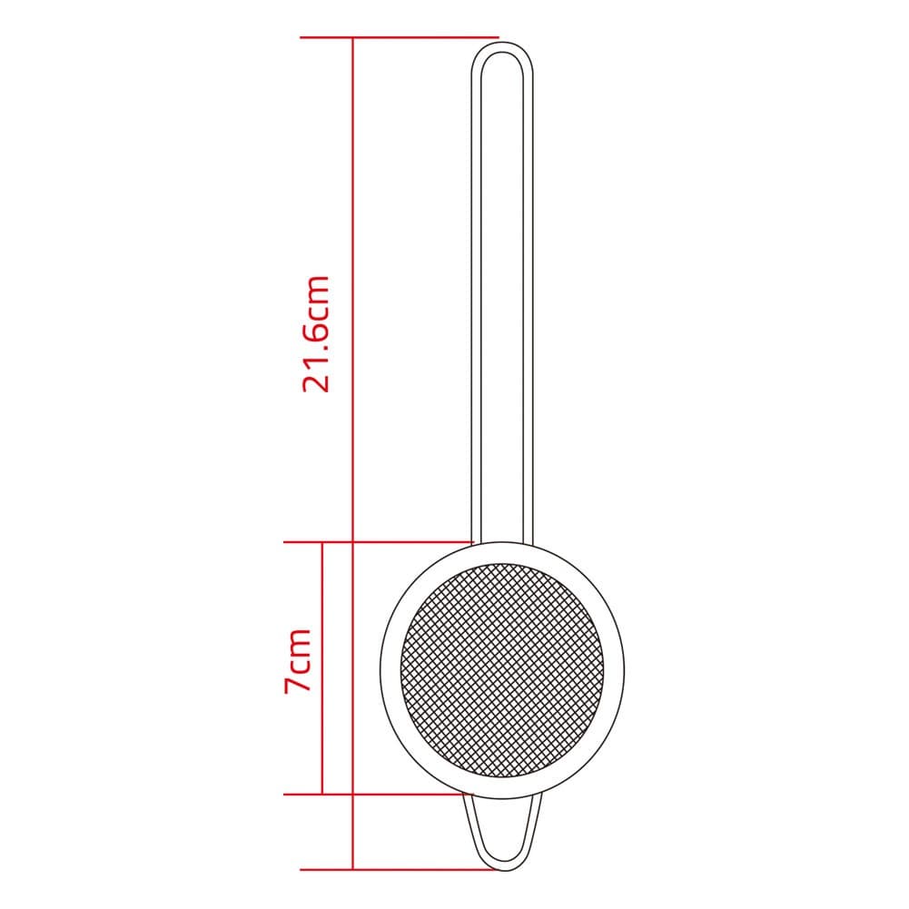 ALSANIDI, Teapot strainer, Stainless steel tea Filter, Silver, Size 7 Cm