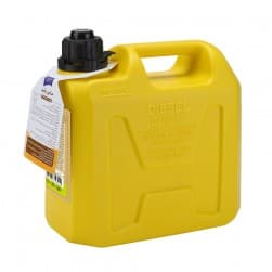 DPT, Thick Fuel and Gasoline Tank,
Portable Plastic Petrol Container, Yellow, capacity 5 L