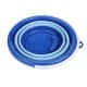 ALSANIDI, Foldable Camping platewashing Bucket, Foldable Polyethylene water bucket, Blue, capacity 5 L