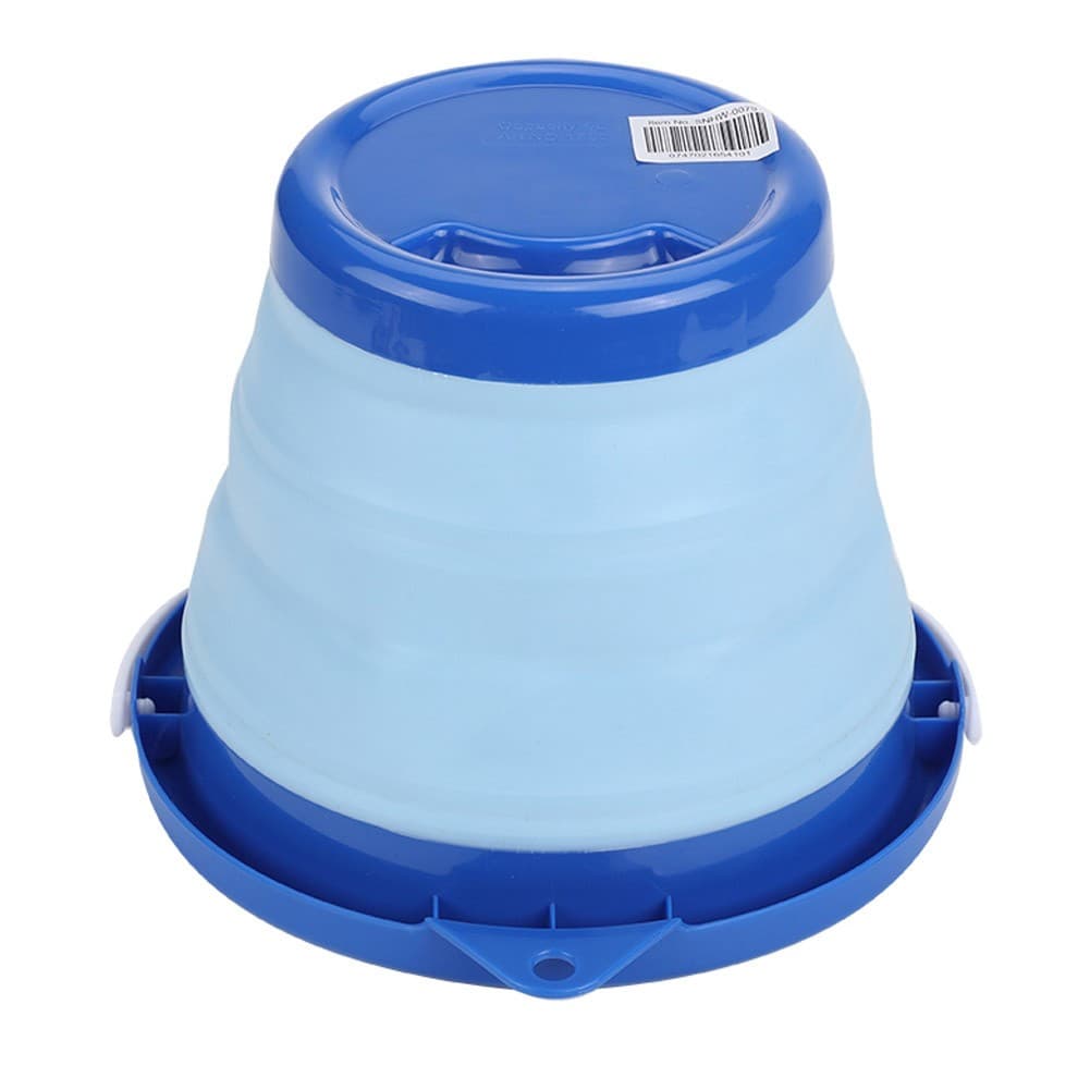 ALSANIDI, Foldable Camping platewashing Bucket, Foldable Polyethylene water bucket, Blue, capacity 5 L