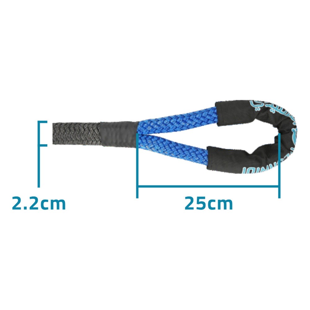 ALSANIDI, Towing Rope/Cable for Car, Emergency Towing Rope, Gray, Size 9Metre*22mm load 10 Ton