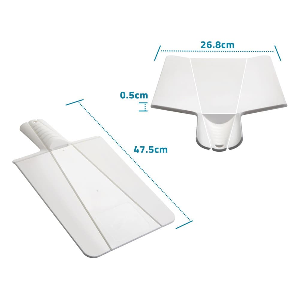 ALSANIDI, VersatiLe cutting board, Fruit and Vegetables cutting board, White, Size 26.8*47.5 Cm