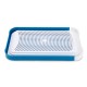 ALSANIDI, Cutting board with Plastic Strainer, Fruit and Vegetables cutting board, Turquoise, Size 24.4*40.8 Cm