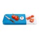 ALSANIDI, Cutting board with Plastic Strainer, Fruit and Vegetables cutting board, Turquoise, Size 24.4*40.8 Cm