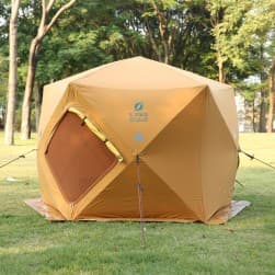 ALSANIDI, Safari Lined Cotton Tent, Sandy, Size 270*285*215 Cm