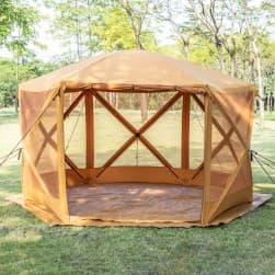 ALSANIDI, Safari Lined Cotton Tent, Mosquito Tent, Sandy, Size 300*350*225 Cm
