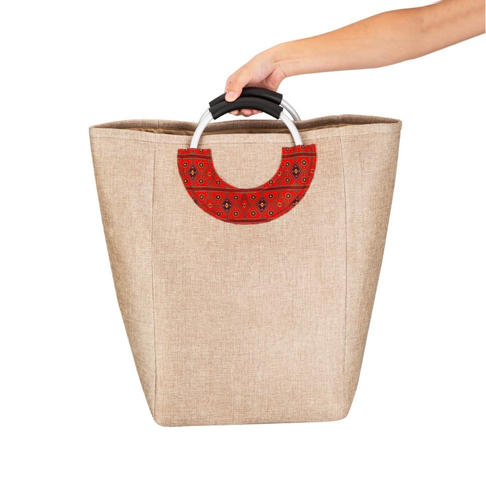 ALSANIDI, Versatile heritage handbag, Thermos bag, Beige, Size 50*25*32Cm