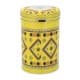 ALSANIDI, Najdi Inscription Steel Spices Storage, Tea, coffee and sugar storage for trips, Yellow, Size 10.7*17.5 Cm
