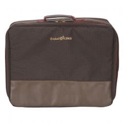 ALSANIDI, Al-Suman tea and coffee bag for trips, Camping bag, Coffee Brown, Size 51*42*14.5Cm