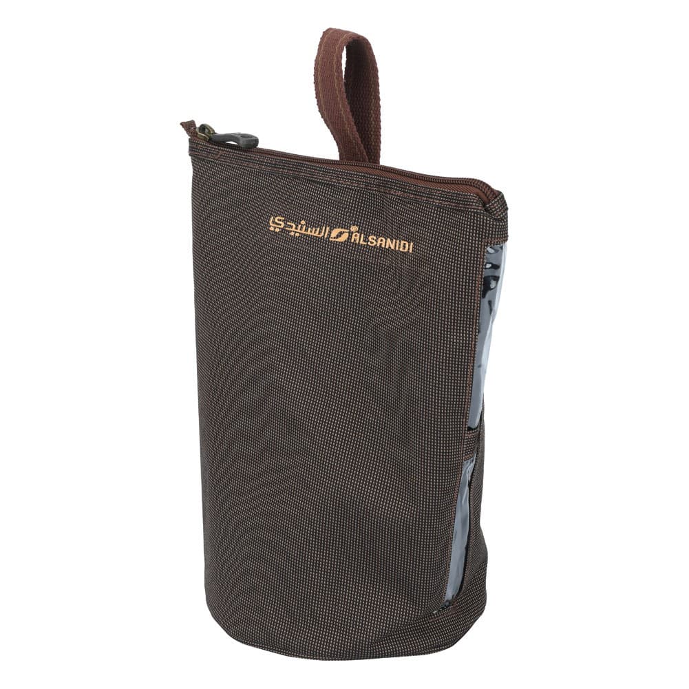 ALSANIDI, Tea and sugar storage bag for trips, 5 different pieces, Coffee Brown, Size 25*15.5*28Cm