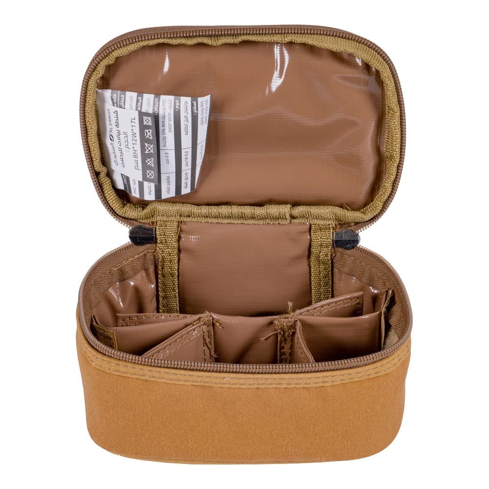 ALSANIDI, Cups bag for trips, Cups bag, Sandy, Size 17*12*8Cm