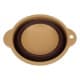 ALSANIDI, Foldable Silicone bowel, Silicone bowel, Brown*Beige, Size 16.5 Cm