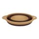 ALSANIDI, Foldable Silicone bowel, Silicone bowel, Brown*Beige, Size 16.5 Cm