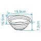 ALSANIDI, Foldable Silicone bowel, Silicone bowel, Brown*Beige, Size 16.5 Cm