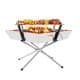 DPT, Trips grill, Portable BBQ stove, Silver, Size 35*36*32 Cm