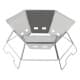 DPT, Trips grill, Portable BBQ stove, Silver, Size 49.5*22 Cm